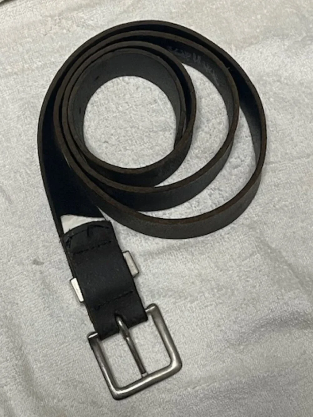 Levi’s Men's Dark Brown Full Grain Bovine Leather Belt Two Horse Logo WesternXXL
